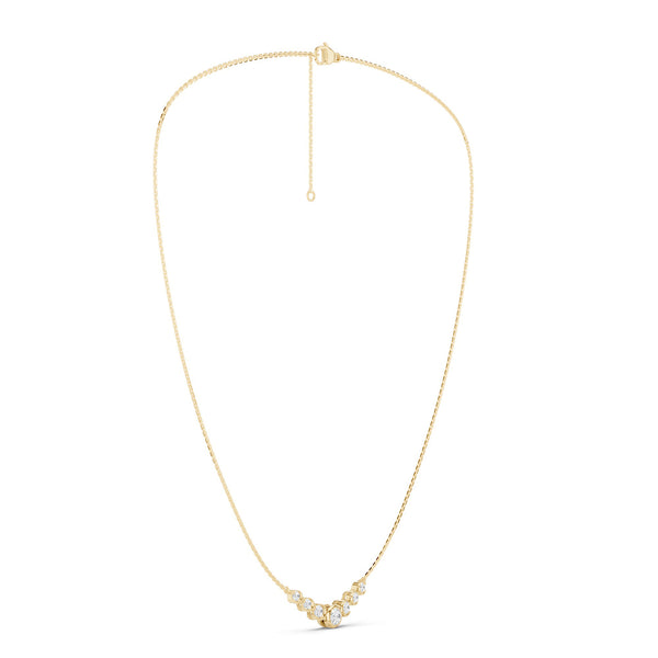 Graduated Bezel Necklace