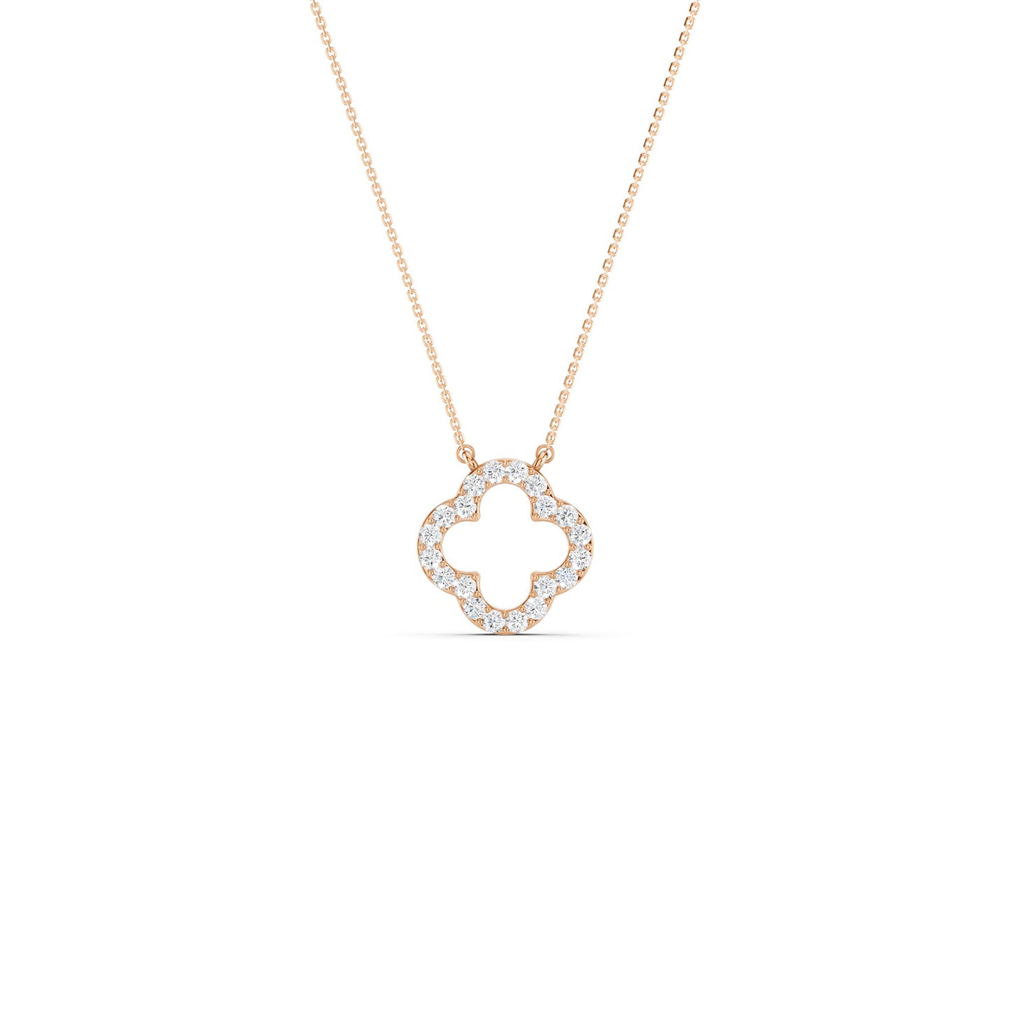 Clover Silhouette Pendant Necklace