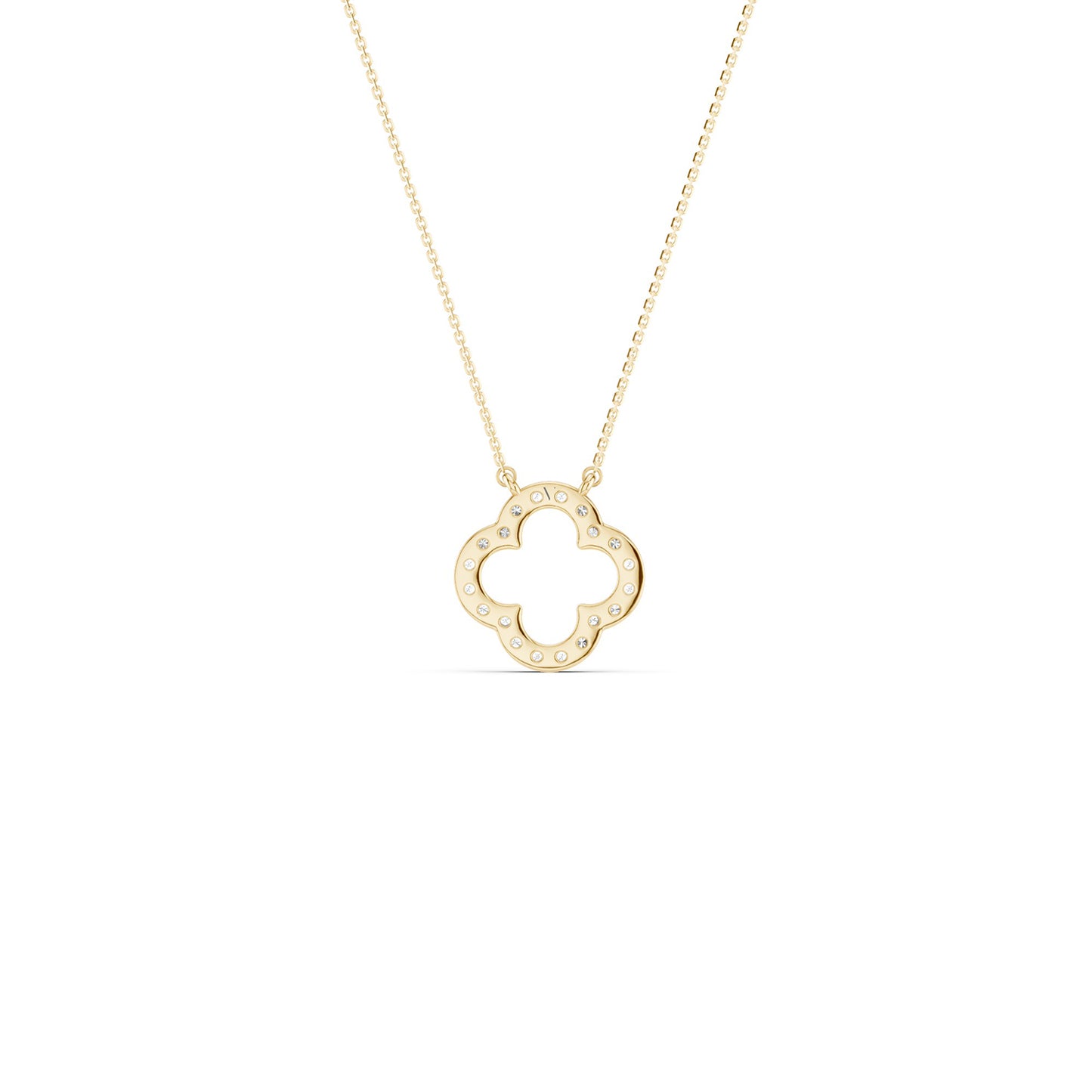 Clover Silhouette Pendant Necklace