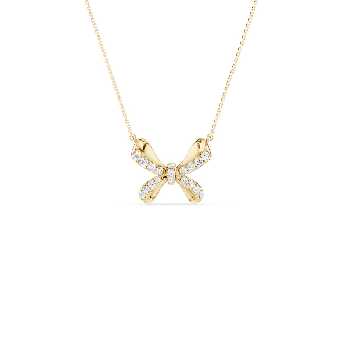 Ribbon Butterfly Necklace