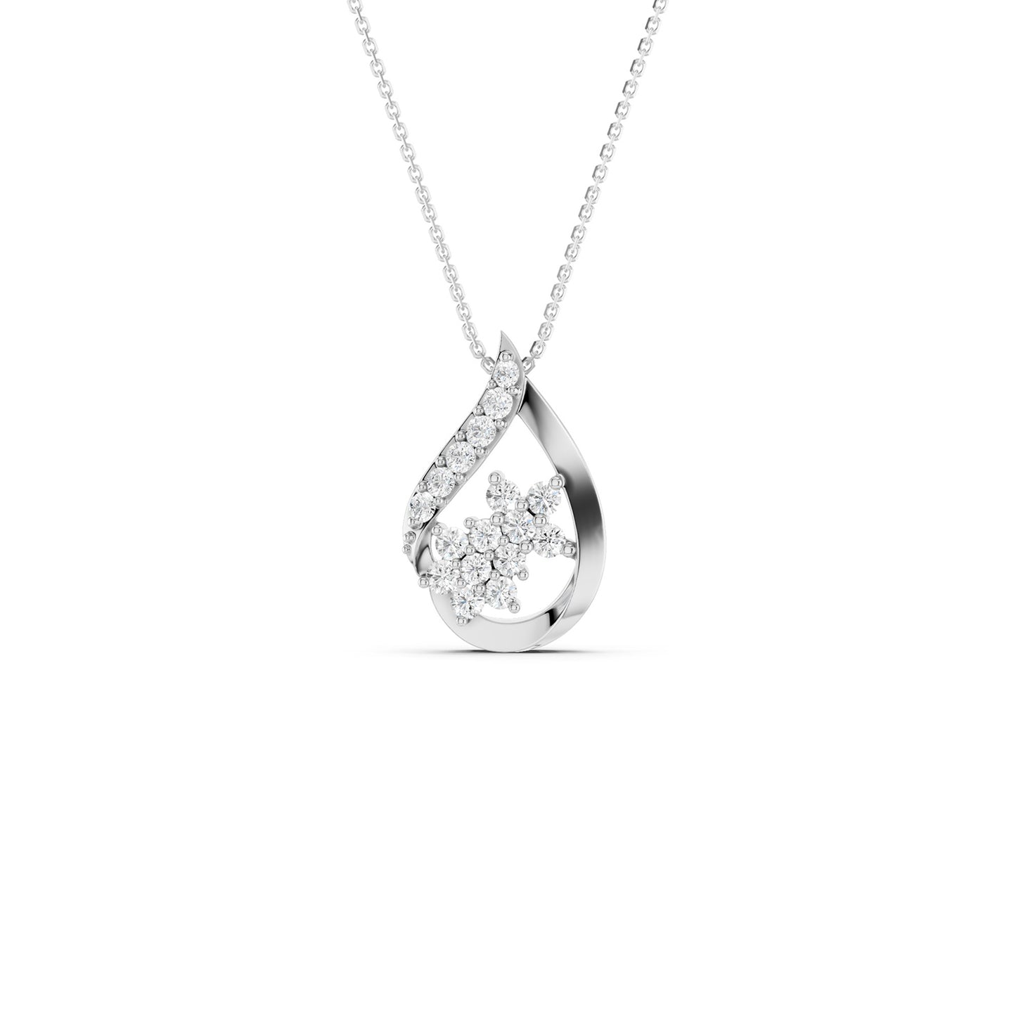 Teardrop Dual Bloom Pendant