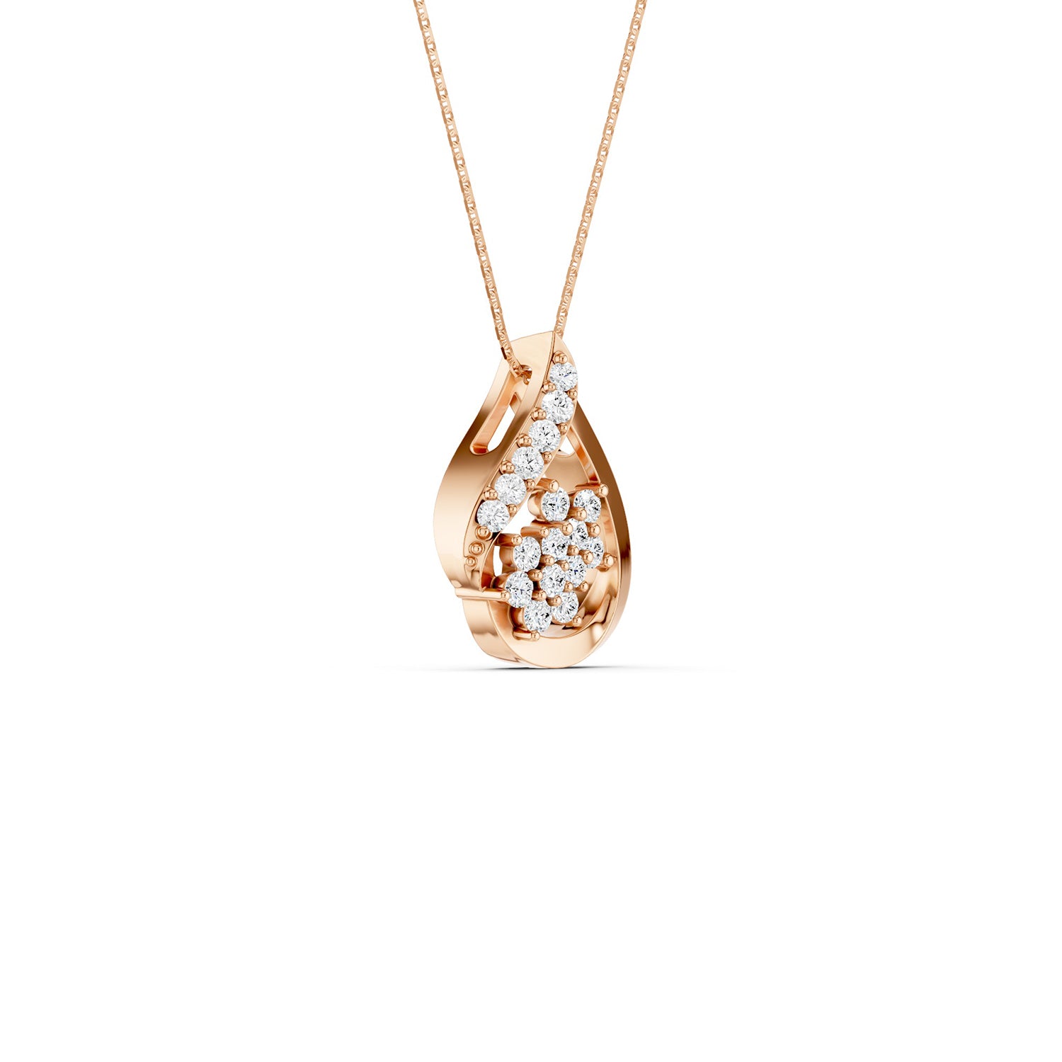 Teardrop Dual Bloom Pendant