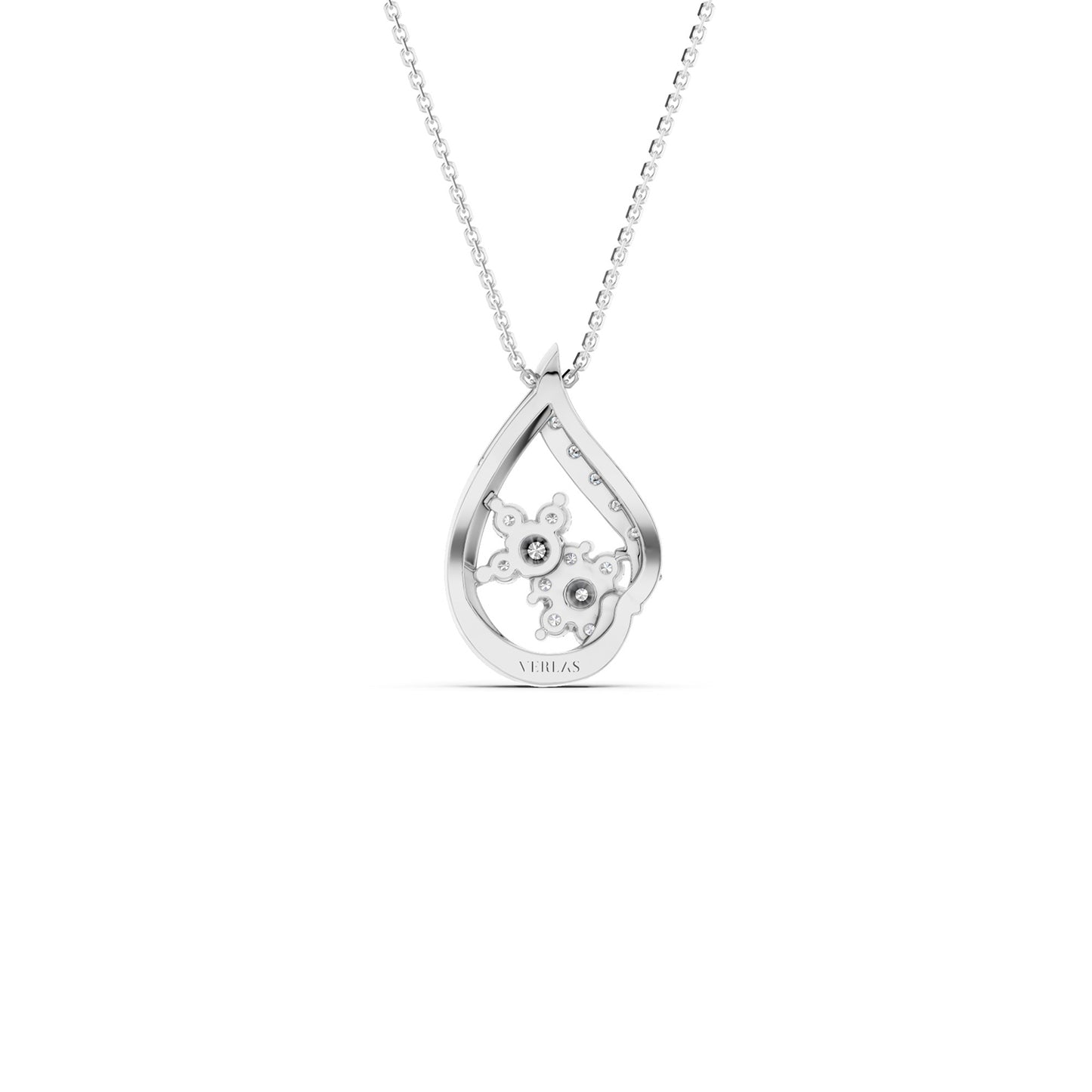 Teardrop Dual Bloom Pendant