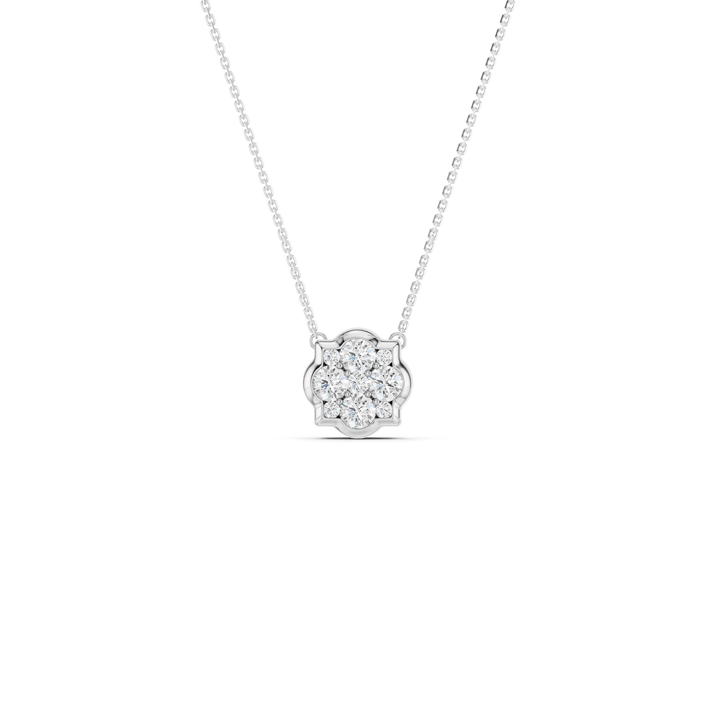 Floral Cluster Necklace