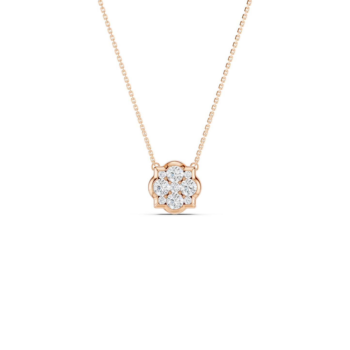Floral Cluster Necklace