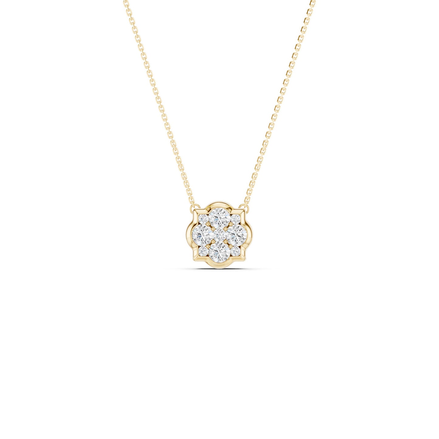 Floral Cluster Necklace