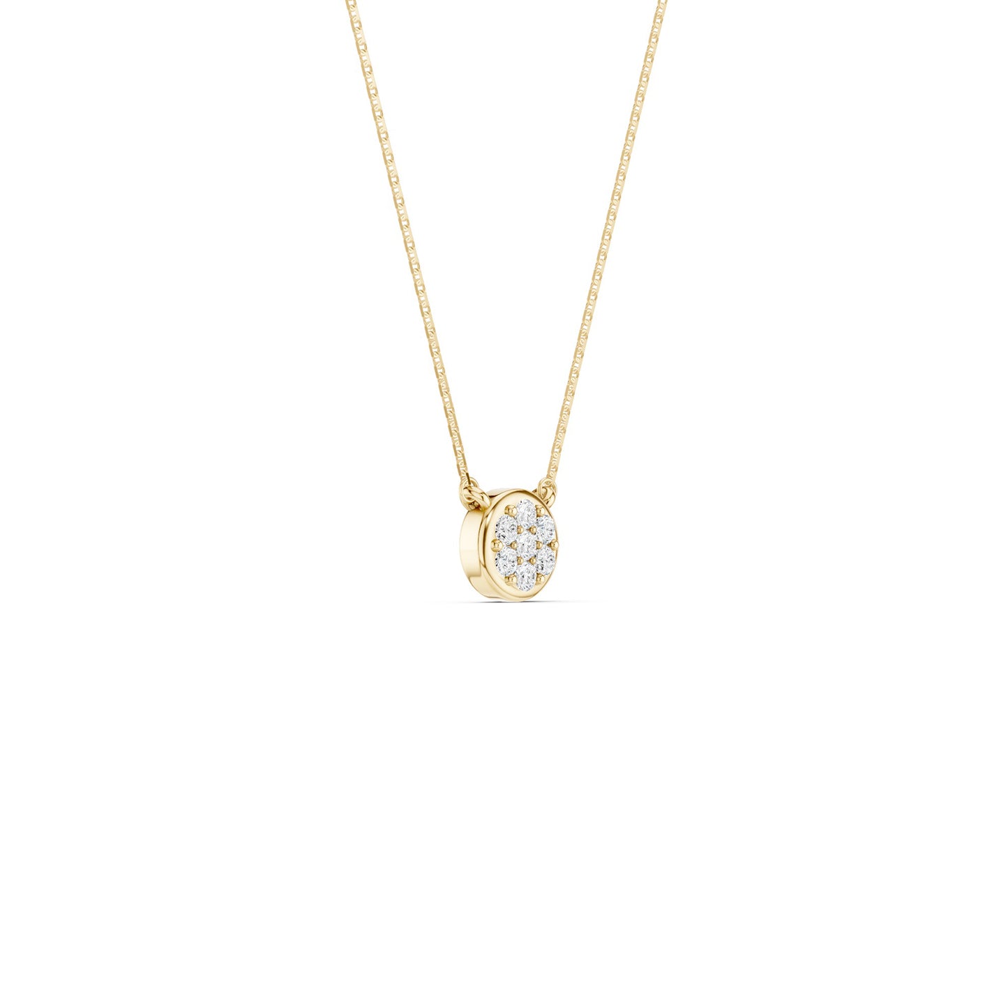 Classic Cluster Round Necklace