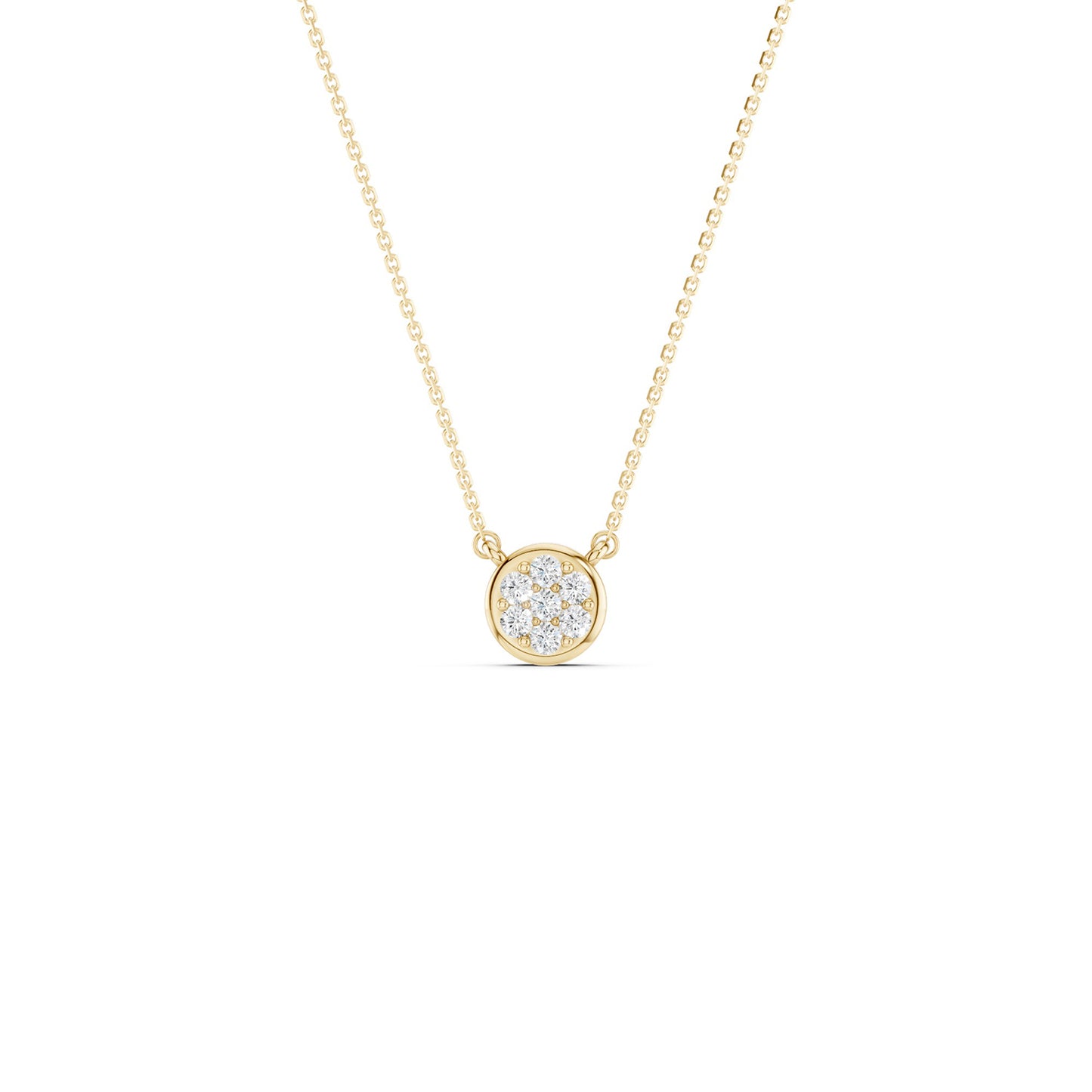 Classic Cluster Round Necklace