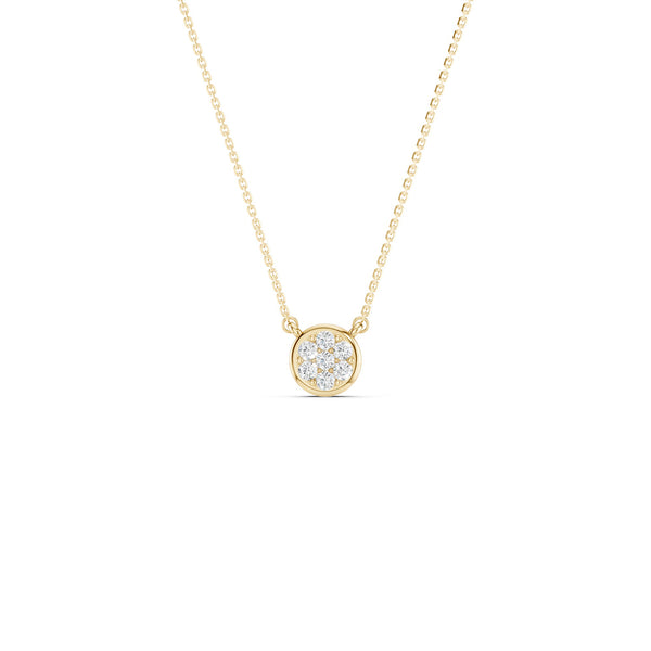 Classic Cluster Round Necklace