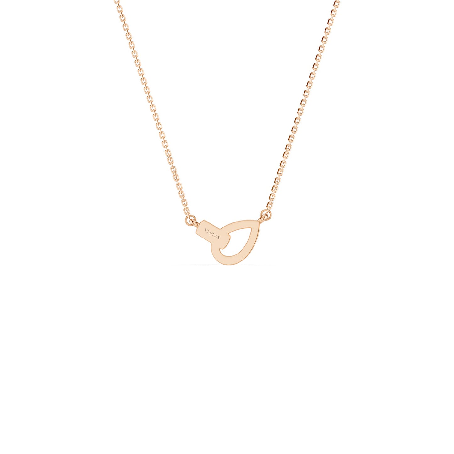 Interlocked Pear & Half Moon Necklace