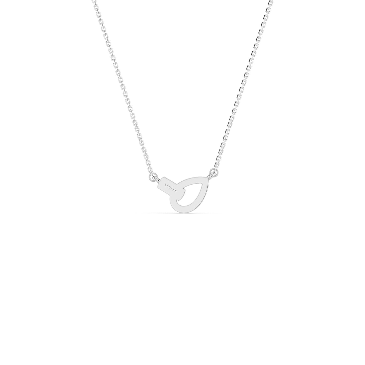 Interlocked Pear & Half Moon Necklace