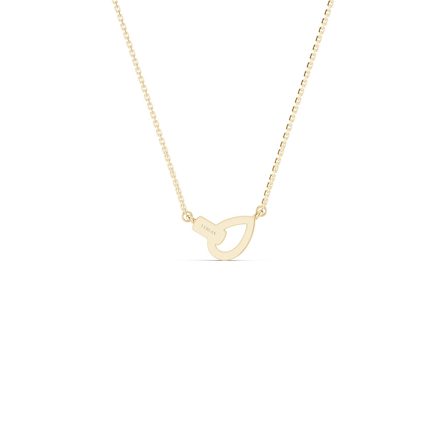 Interlocked Pear & Half Moon Necklace