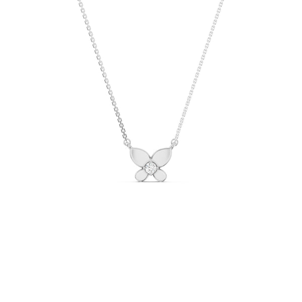 Butterfly Solitaire Necklace