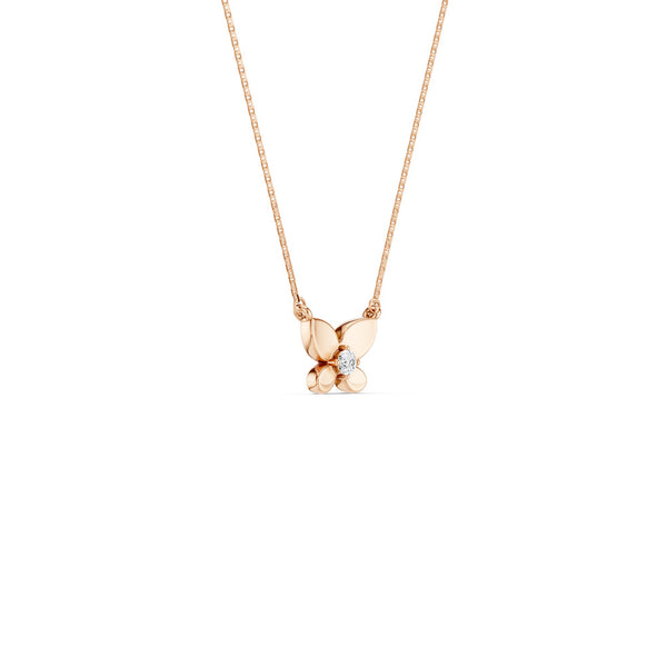 Butterfly Solitaire Necklace