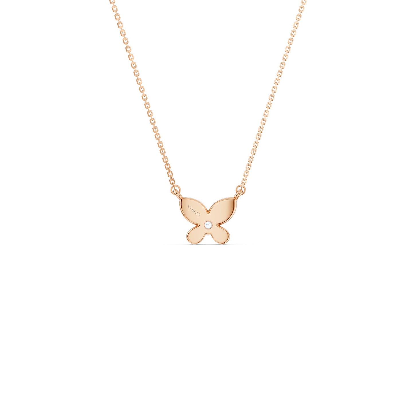 Butterfly Solitaire Necklace
