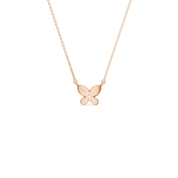 Butterfly Solitaire Necklace
