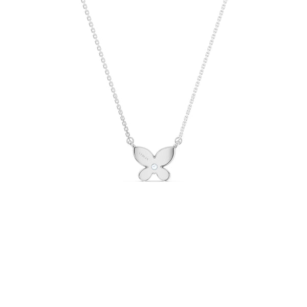Butterfly Solitaire Necklace