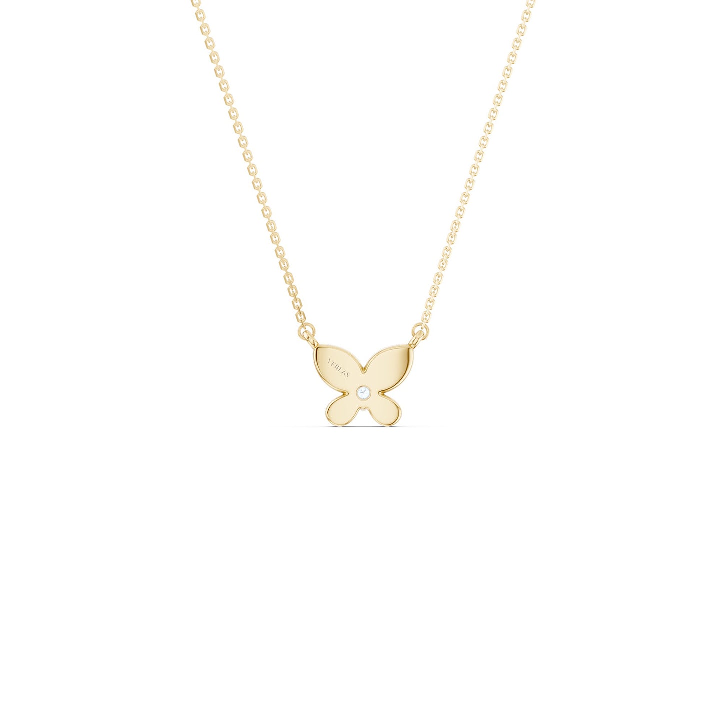 Butterfly Solitaire Necklace