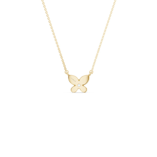 Butterfly Solitaire Necklace