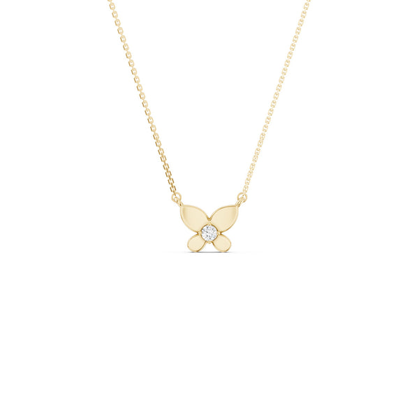 Butterfly Solitaire Necklace