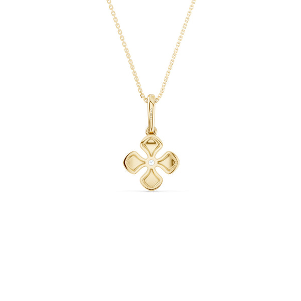 La Fleur 4-Petal Solitaire Pendant