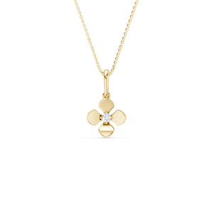 La Fleur 4-Petal Solitaire Pendant
