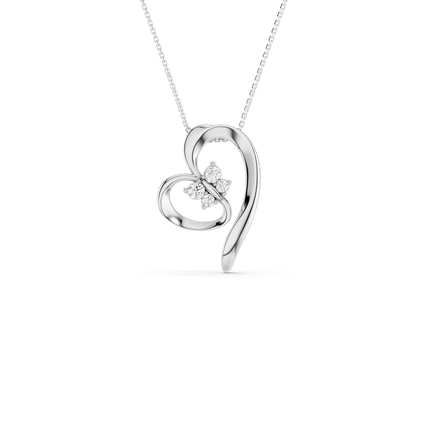 Fluttering Heart Pendant