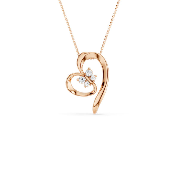 Fluttering Heart Necklace