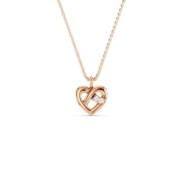 Interwoven Heart Pendant