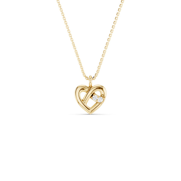 Interwoven Heart Pendant