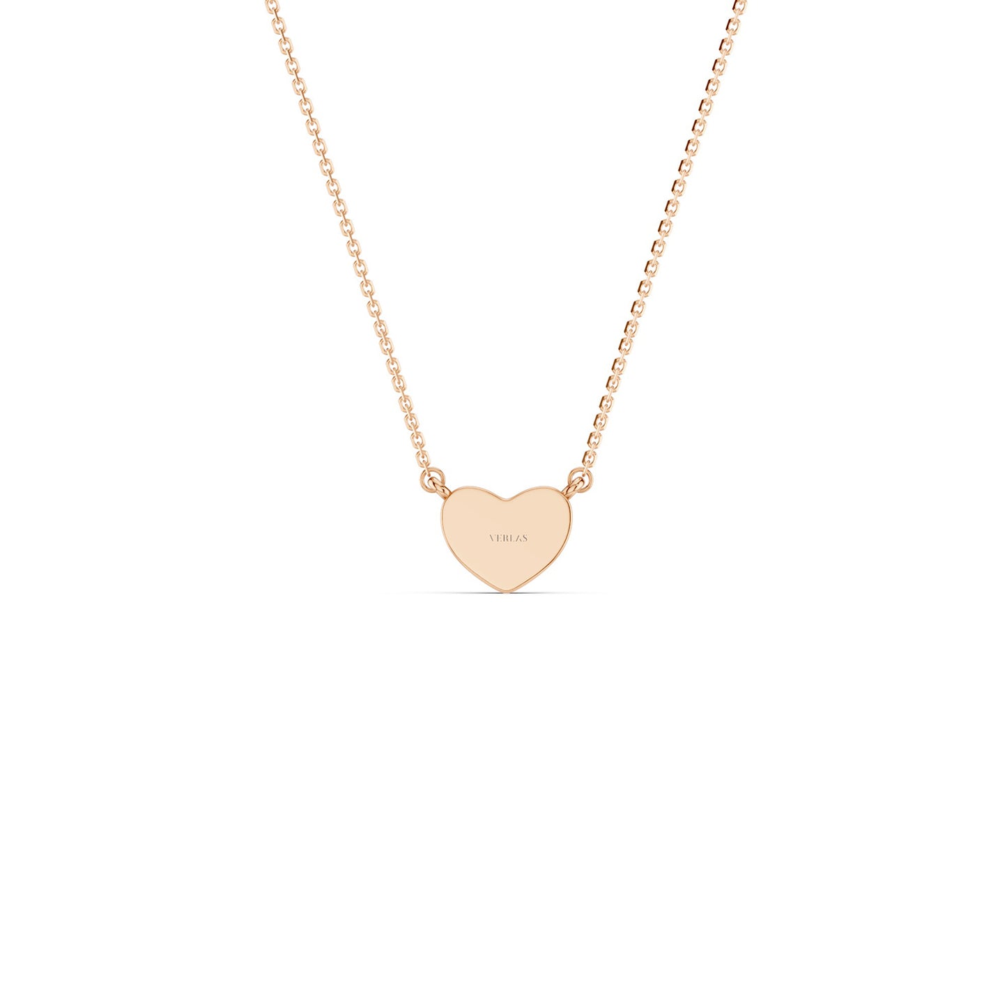 Faceted Heart Pendant Necklace