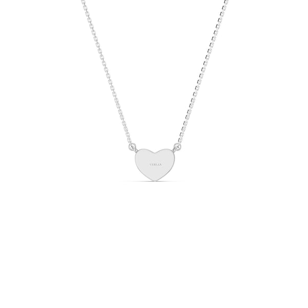 Faceted Heart Pendant Necklace