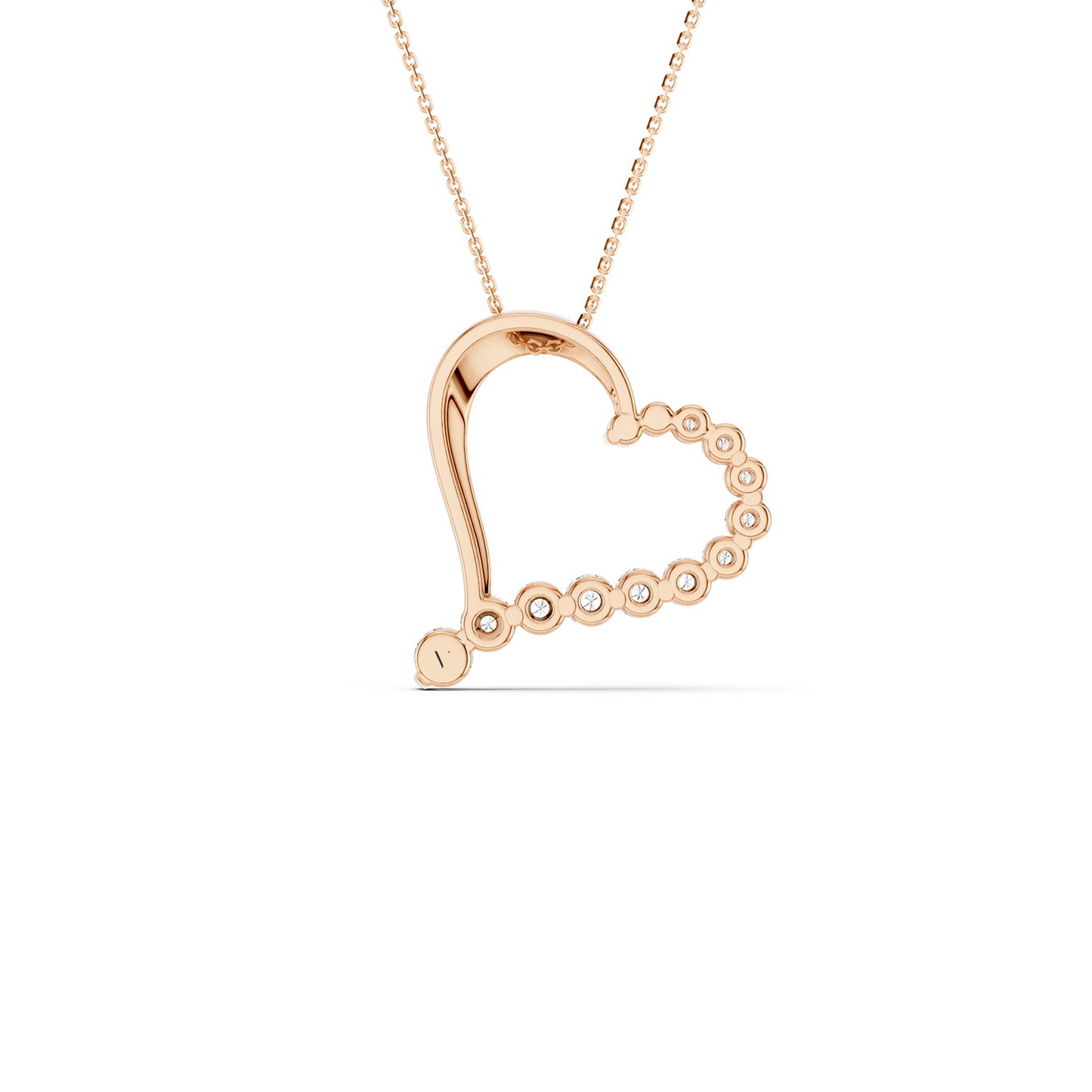 Graduated Heart Pendant