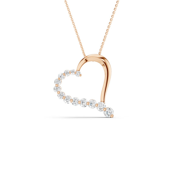 Graduated Heart Pendant