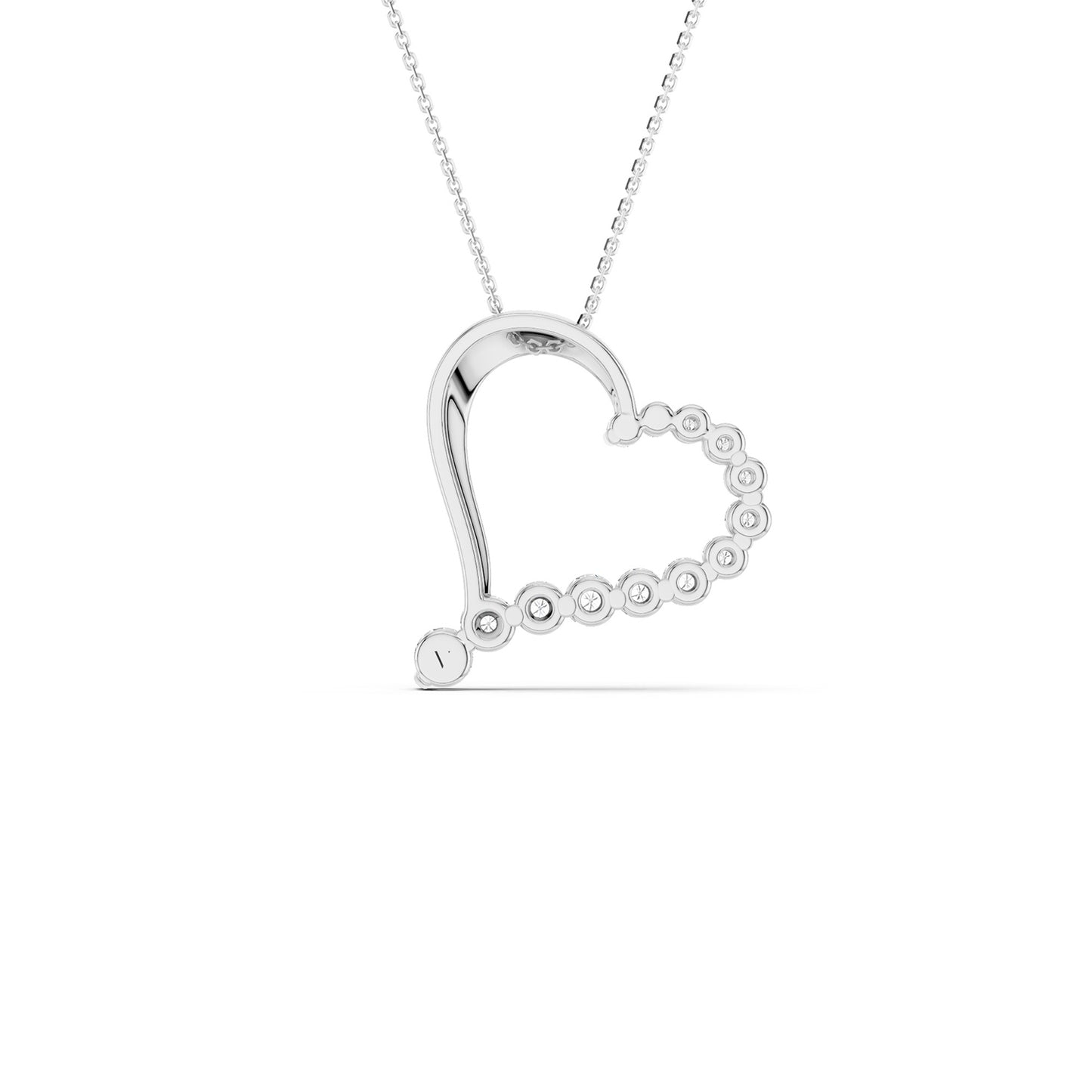 Graduated Heart Pendant