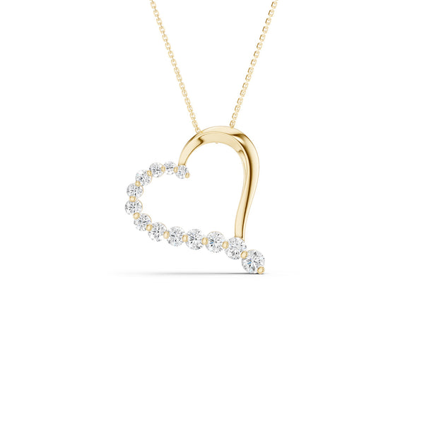 Graduated Heart Pendant