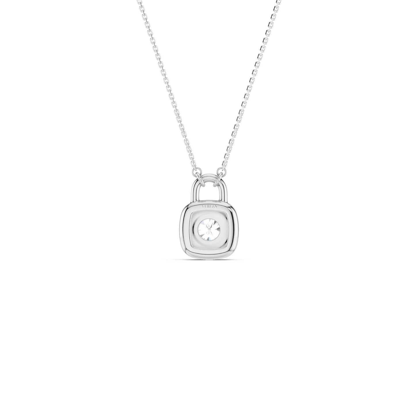 Round-Cut Lock Necklace