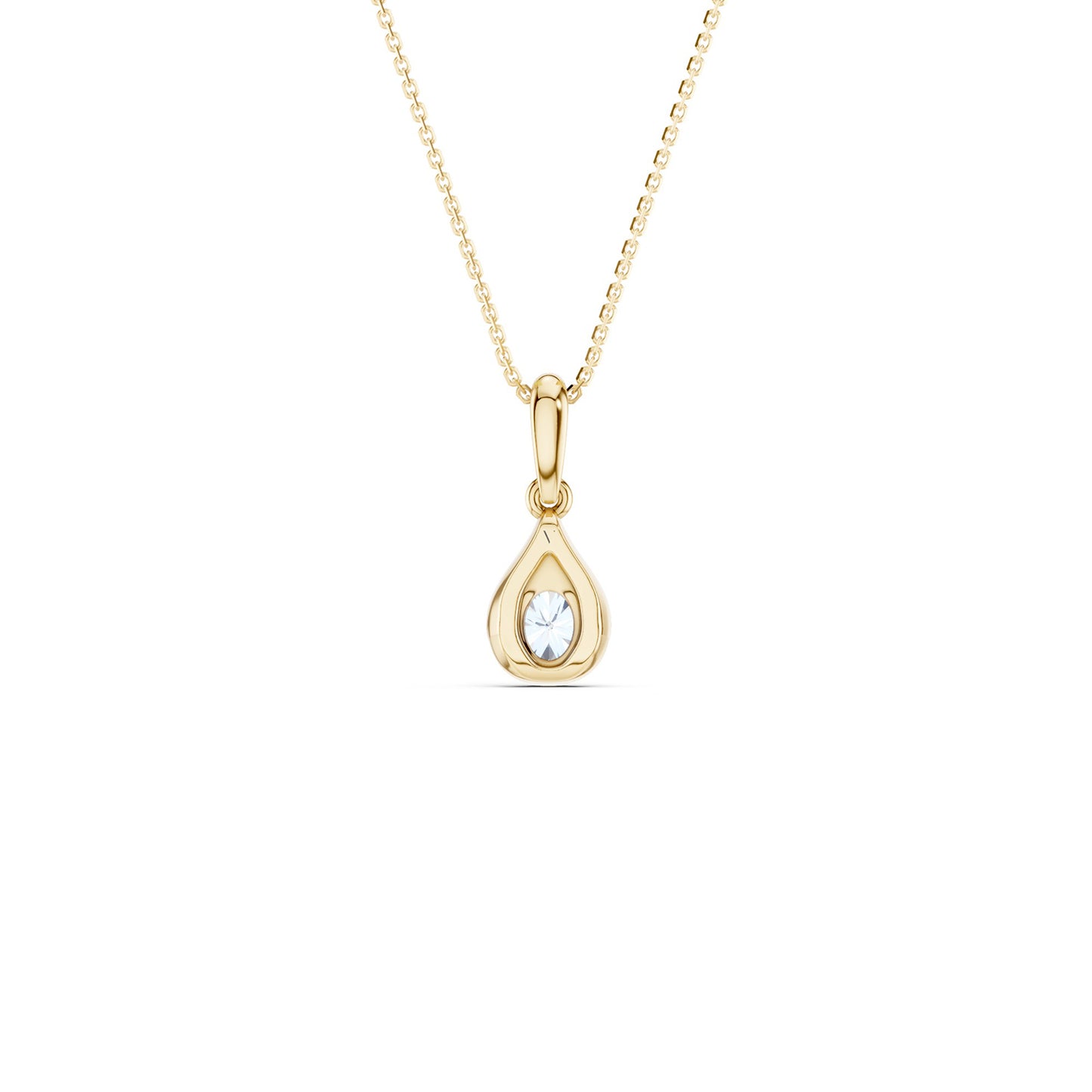 Round-Cut Dewdrop Pendant