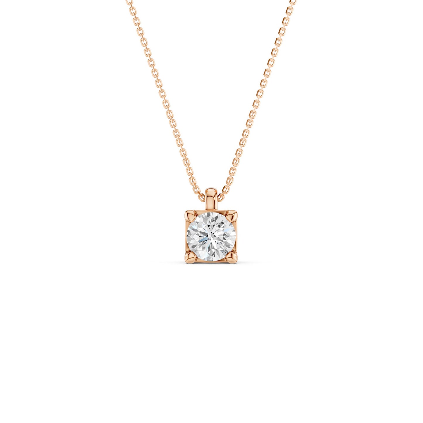 Faceted Round-Cut Open-H Pendant