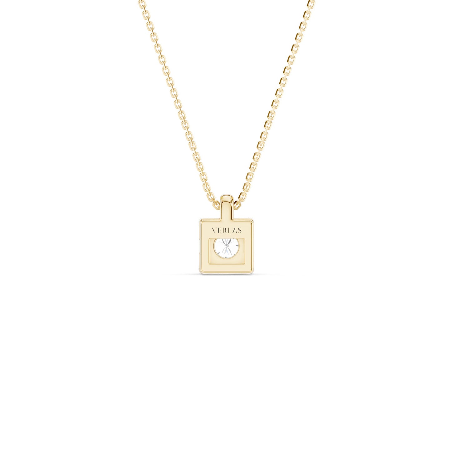 Faceted Round-Cut Open-H Pendant