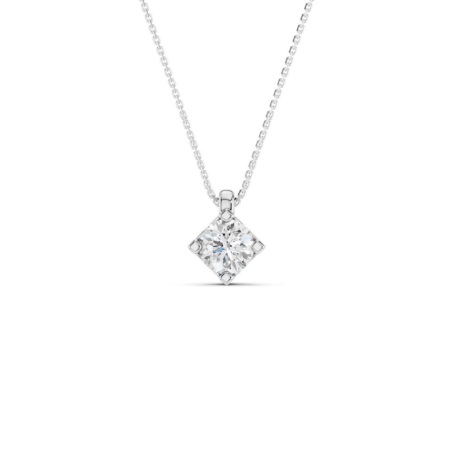 Faceted Round-Cut Pendant