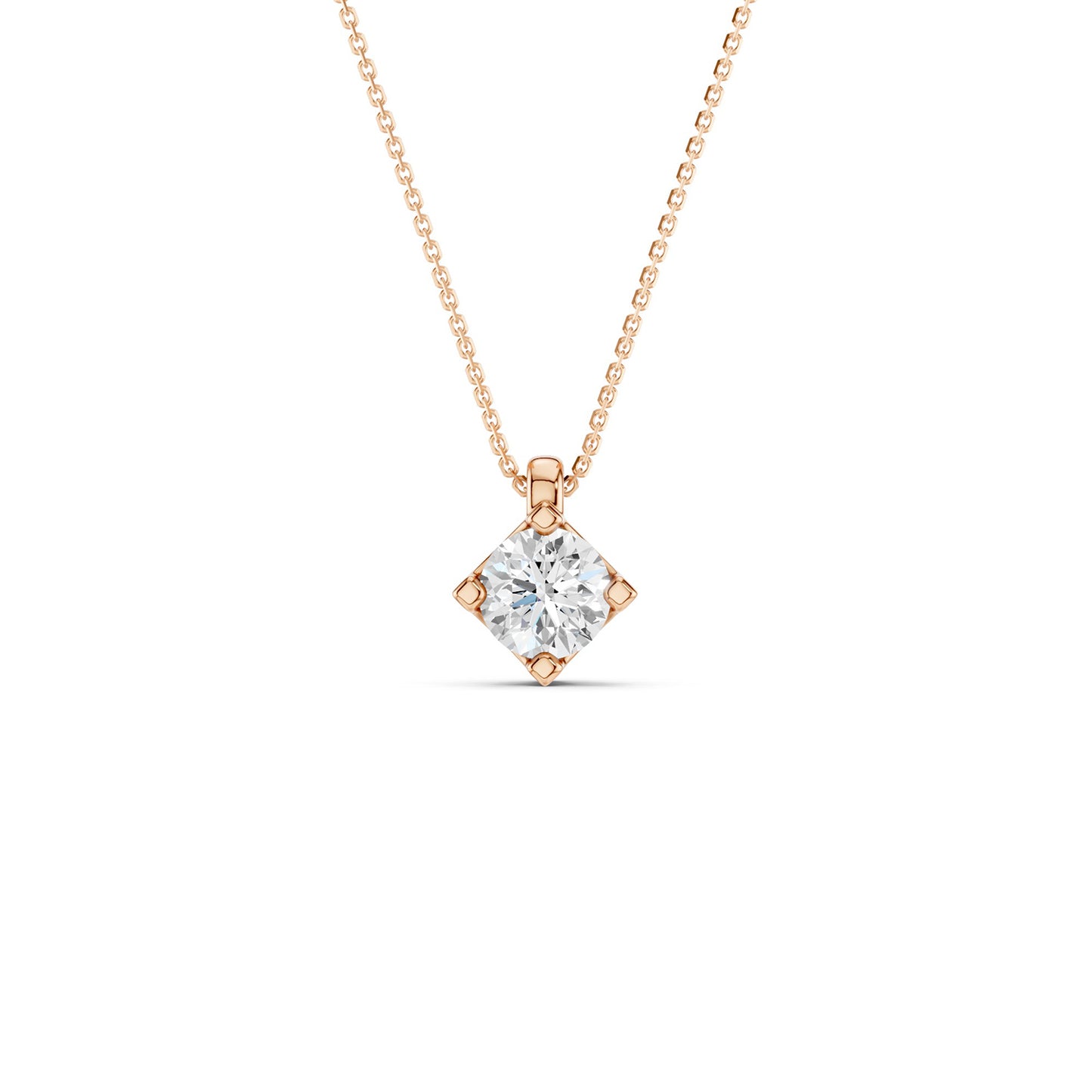 Faceted Round-Cut Pendant