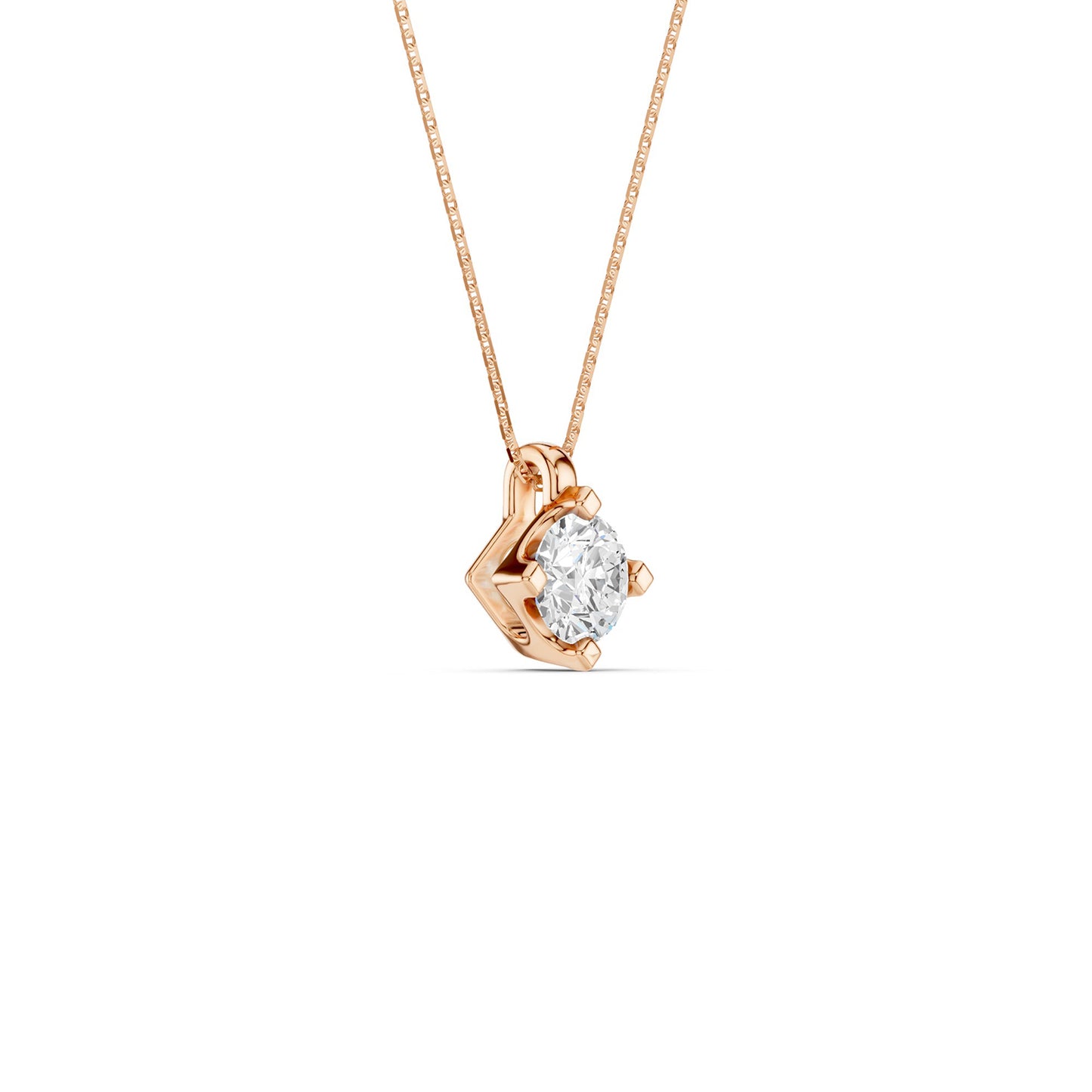 Faceted Round-Cut Pendant
