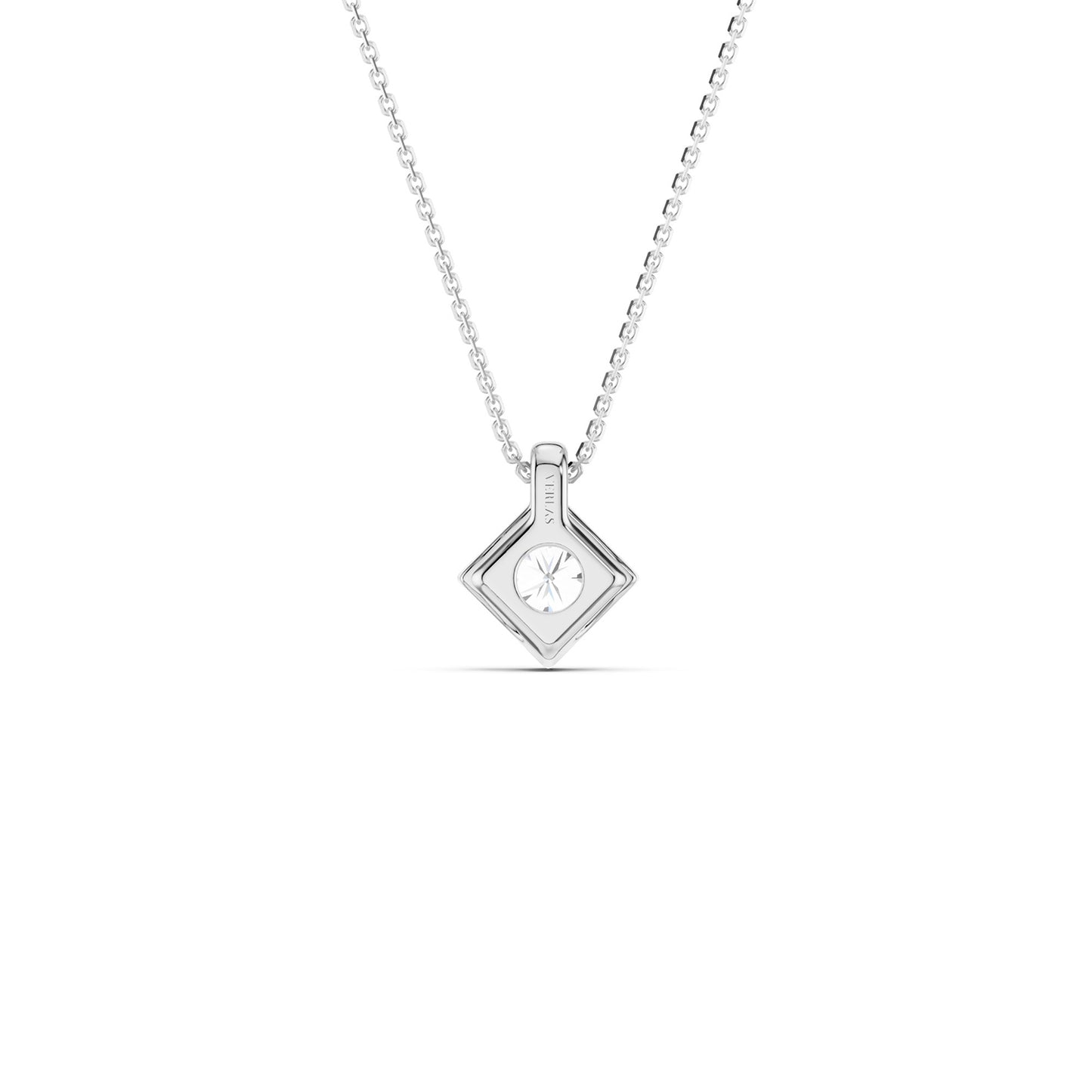 Faceted Round-Cut Pendant