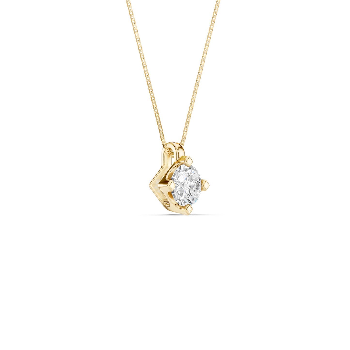 Faceted Round-Cut Pendant