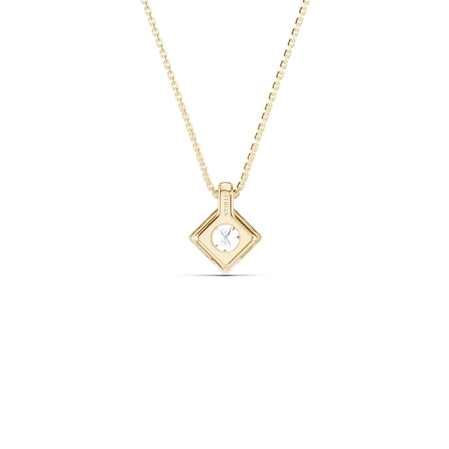 Faceted Round-Cut Pendant