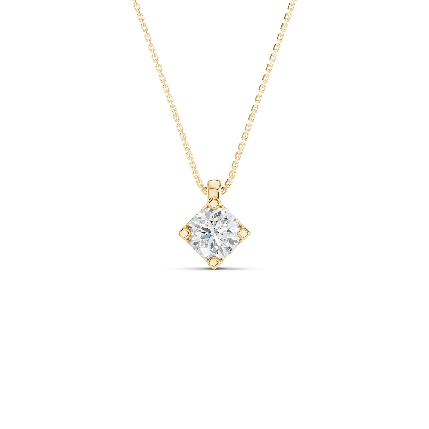 Faceted Round-Cut Pendant