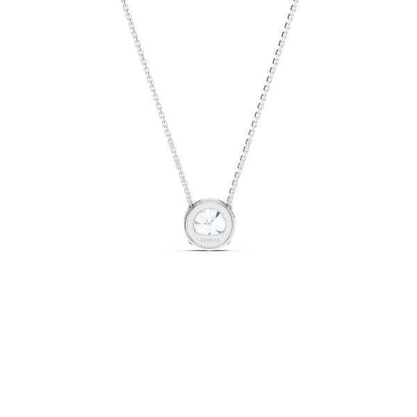 Floating Round Diamond Necklace