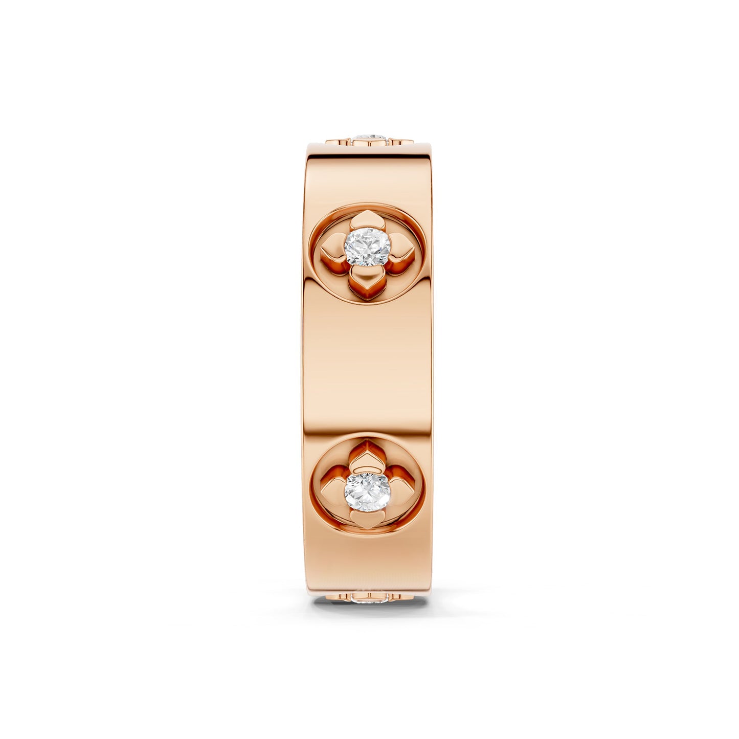 La Fleur 6 Round-Cut 5.10mm Round Band