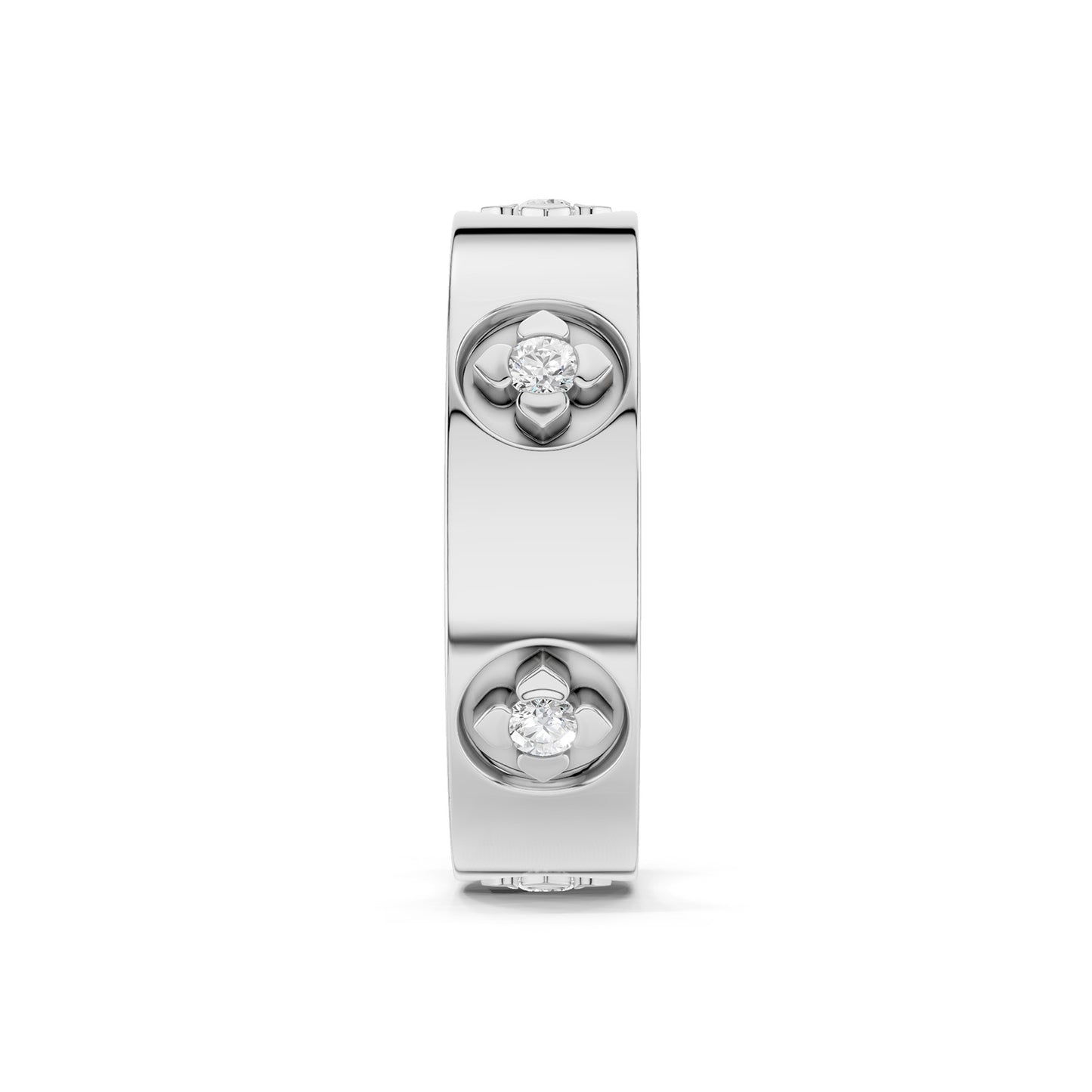 La Fleur 6 Round-Cut 5.10mm Round Band